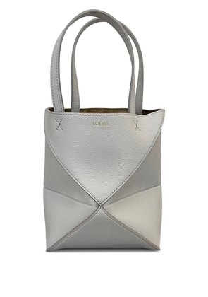 LOEWE mini Puzzle Fold tote bag - Grey