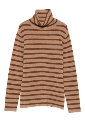 BeYou striped turtleneck top - Neutrals