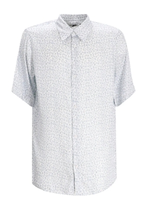 Armani Exchange short-sleeved print shirt - White