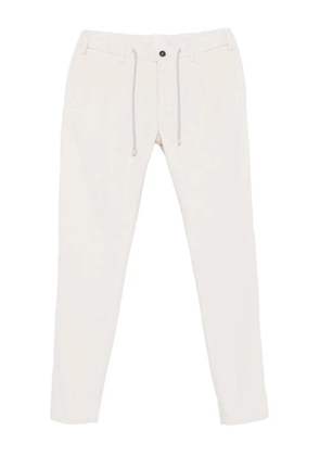 Eleventy drawstring corduroy trousers - White