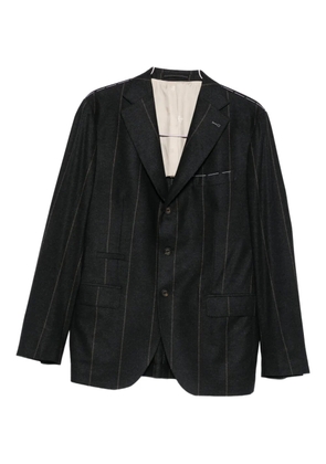 Eleventy pinstripe wool-blend suit - Black