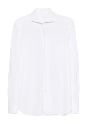Xacus spread-collar wool shirt - White
