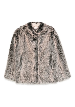 Patrizia Pepe faux-fur jacket - Neutrals
