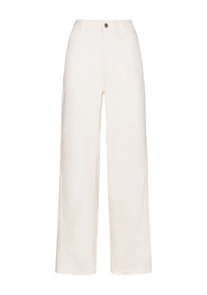 ELENA MIRO` button trousers - White
