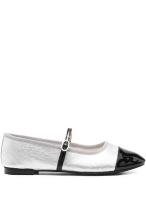 Repetto cap-toe ankle-strap ballet flats - Silver