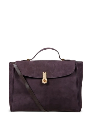 amato daniele Queen Mum crystal-embellished top-handle tote bag - Brown