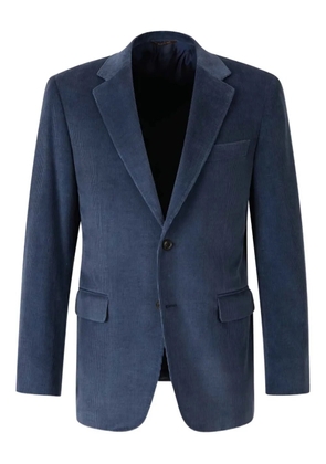 Canali corduroy two-button blazer - Blue
