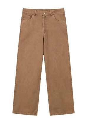 ROUGH. patch-pocket jeans - Brown