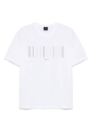 PS Paul Smith multi-stripe cotton T-shirt - White
