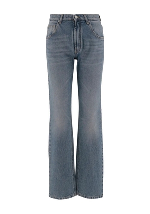 Blumarine logo-print jeans - Blue