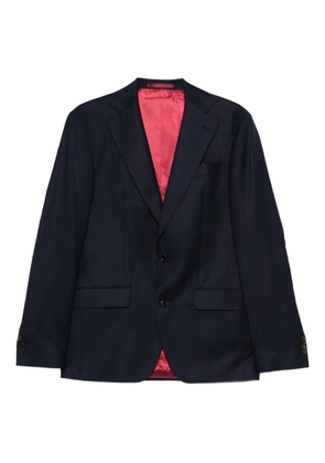 Sand single-breasted blazer - Blue