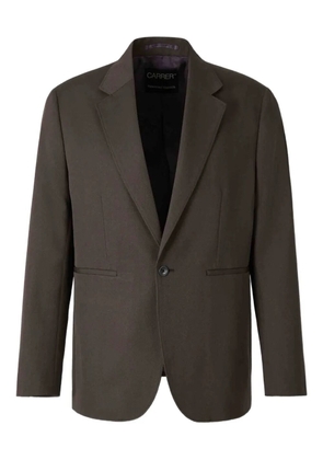 Carrera single-breasted blazer - Brown