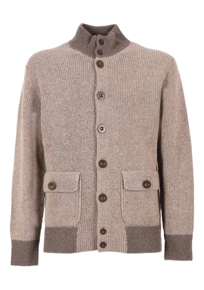 Ballantyne ribbed wool cardigan - Brown