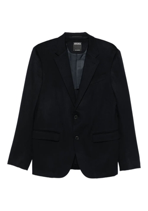 Zegna buttoned cashmere jacket - Blue