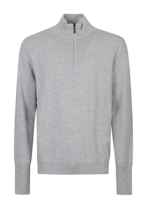 Ballantyne high-neck zip-up sweater - Grey