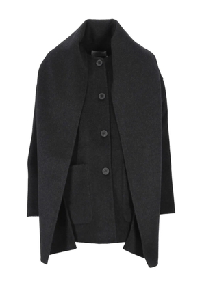 THE DYNAMIS STUDIO button-fastening wool coat - Grey