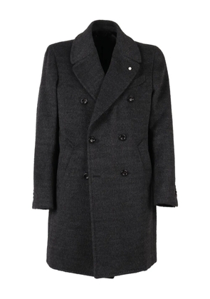 LUIGI BIANCHI MANTOVA double-breasted coat - Grey
