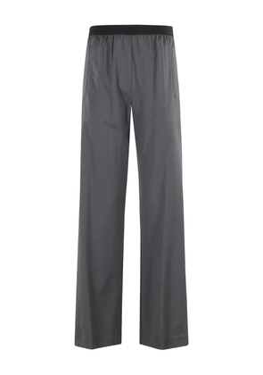 Tela elastic-waistband wide-leg trousers - Grey
