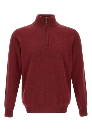 Kangra half-zip high-neck sweater - Red