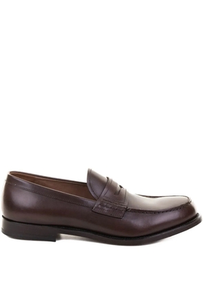 Fratelli Rossetti penny slot-detail leather loafers - Brown