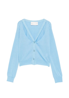 Circus Hotel cut-out buttoned cardigan - Blue