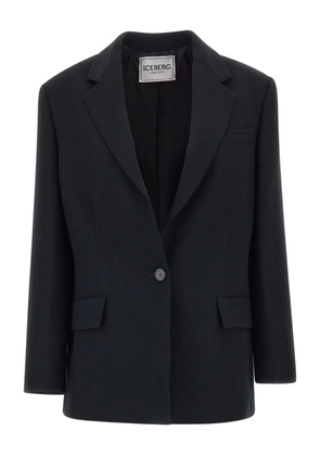 Iceberg notched-lapels single-button blazer - Black
