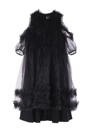 Noir Kei Ninomiya ruffled midi dress - Black