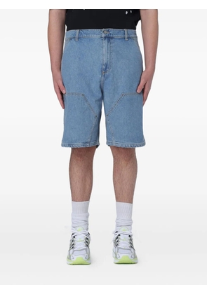 BARROW utility-pocket denim shorts - Blue