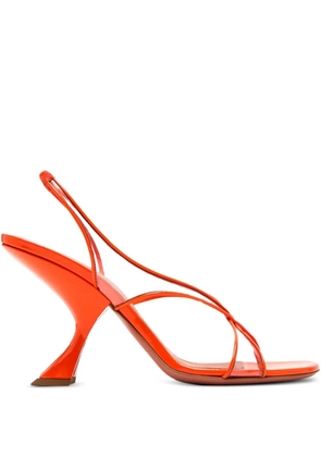 Amina Muaddi 90mm sculpted-heel sandals - Orange