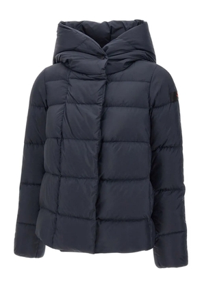 Peuterey wraparound-hood quilted jacket - Blue