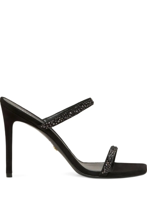 Stuart Weitzman 100mm Aleena Royale crystal-embellished sandals - Black