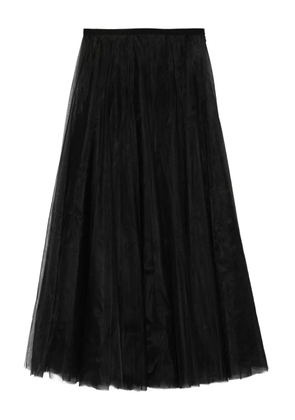 Parlor pleated-tulle skirt - Black