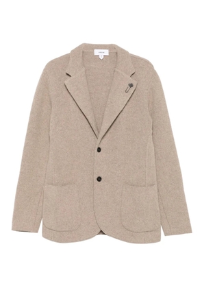 Lardini patch-pockets buttoned blazer - Neutrals