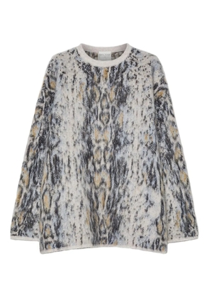 Forte Forte round-neck patterned sweater - Neutrals