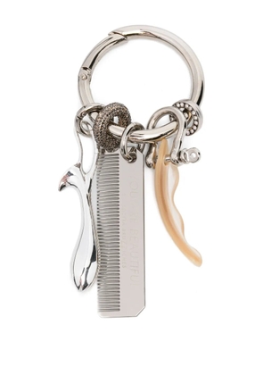 Benedetta Bruzziches comb-charm keyring - Silver