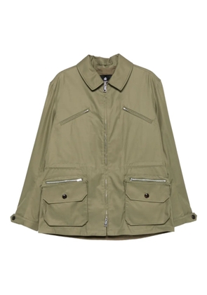 Grenfell zip-fastening flap-pocket jacket - Green