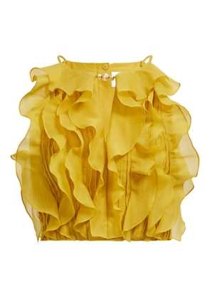Aje Cleo ruffled top - Yellow
