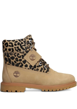 Timberland 6'' Premium leopard-print boots - Neutrals