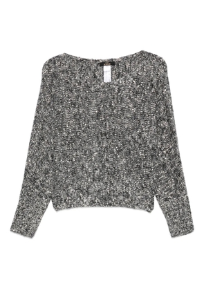 TWINSET speckled-pattern knit top - Black