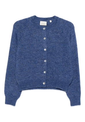 DÔEN Petra puff-sleeves cardigan - Blue