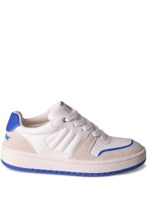 BARROW suede-panel sneakers - White