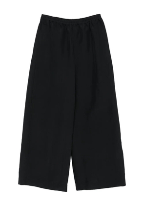 The Row silk trousers - Black