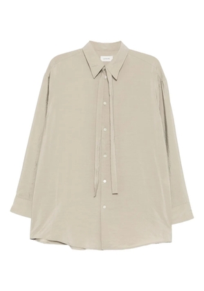 LEMAIRE tie-neck shirt - Neutrals