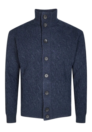 Filippo De Laurentiis cable-knit buttoned cardigan - Blue