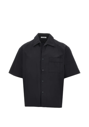ENTIRE STUDIOS patch-pocket pajama shirt - Black