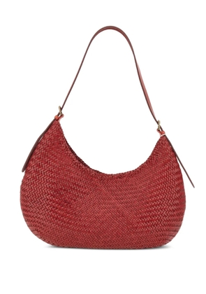 DRAGON DIFFUSION woven-leather shoulder bag - Red