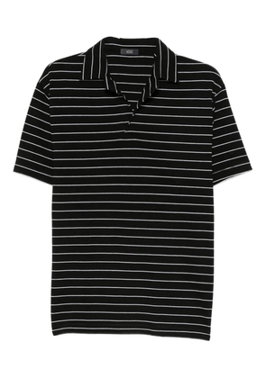 Hosio striped polo shirt - Black