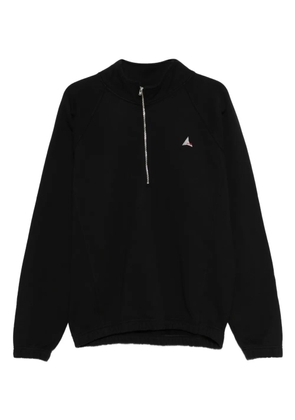 ROA half-zip embroidered sweatshirt - Black