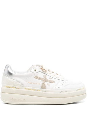 Premiata panelled sneakers - White
