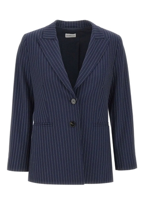 Marella pinstripe-print blazer - Blue